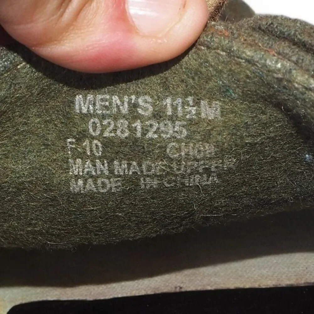 Sperry Wool Authentic Original Boat‎ Shoes Olive Green 0281295 Men's 11.5M